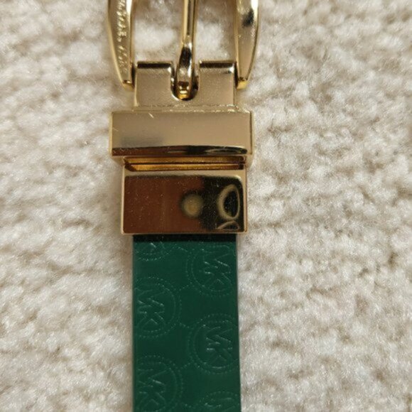 Never Worn! Green Michael Kors & Banana Republic Orange Leather Belts - Picture 2 of 9
